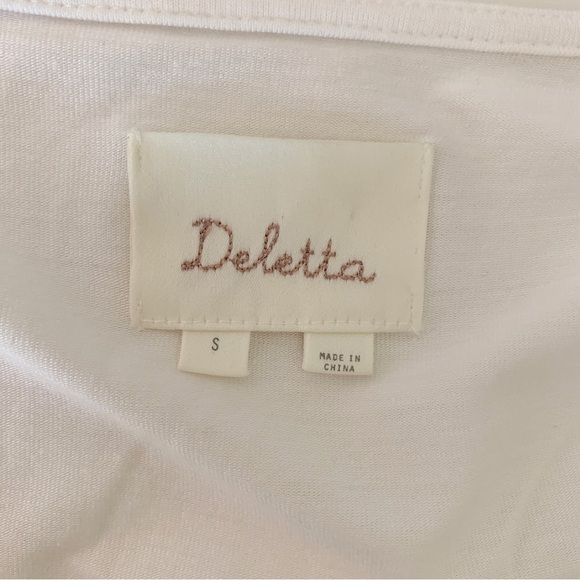 Deletta Oak Song Velvet Top Bird Small Cream Anthropologie - Picture 5 of 7